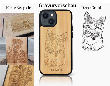 INDIVIDUELL iPhone 14 Bambus-Kunststoff